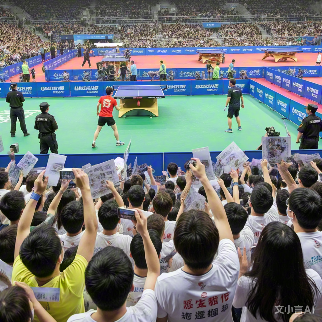 乒乓球比赛瞬间扣人心弦，观众热情高涨的简单介绍